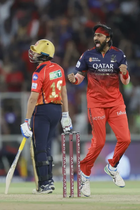 Krunal Pandya Celebrating